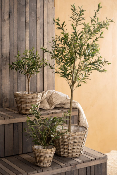 Großer Deko Blumen Olivenbaum im Topf - IB Laursen